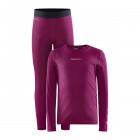 Dětský set Craft Core Warm Baselayer Junior 2-pack růžová